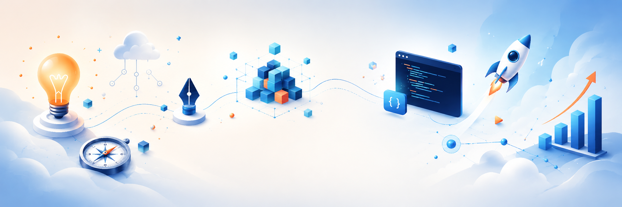 Soft minimal landscape banner
